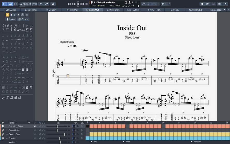 Printmusic Guitar-Pro Software